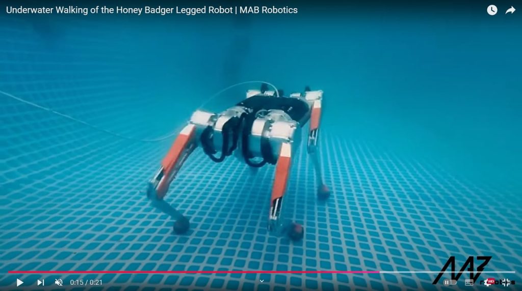 Le robot qui courait au fond de l’eau