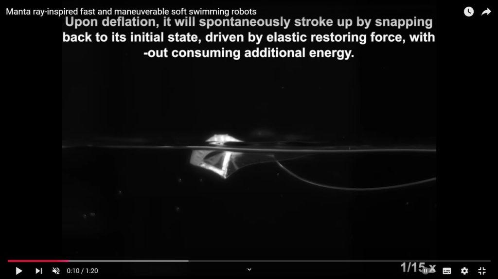 Le robot qui nageait comme un poisson dans l’eau