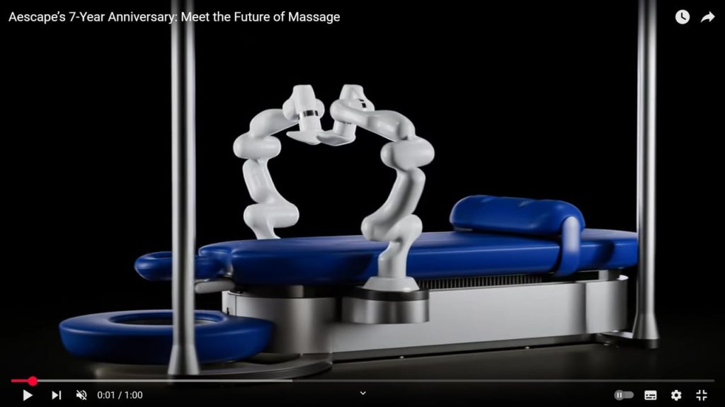 Le robot masseur auquel il ne manque plus que la parole