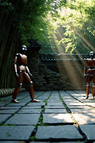 Le robot adepte du kung-fu